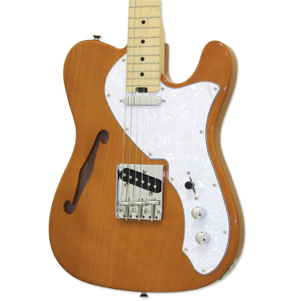 ARIA MODERN CLASSIC SEMI HOLLOW TELE STYLE NATURAL