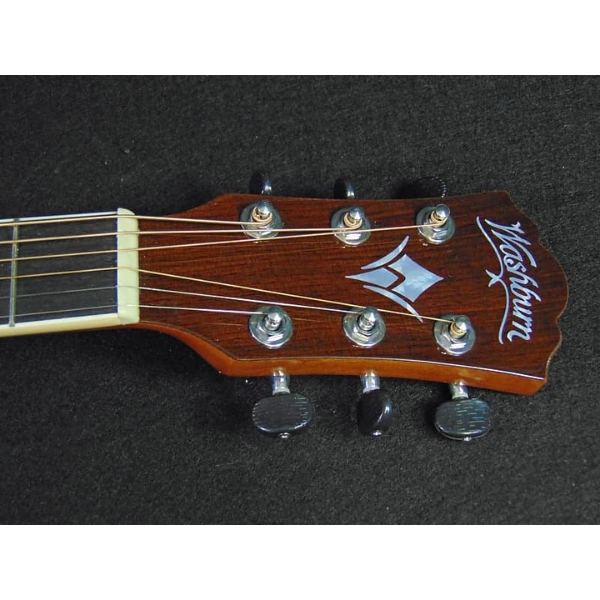 Washburn Guitars Walnut Grand Auditorium with Hard-Shell Case Acoustic-Electric Cutaway