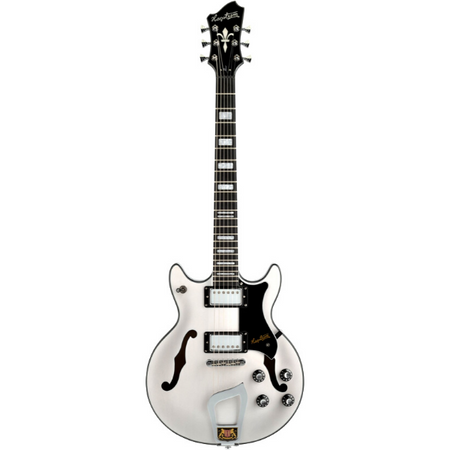Hagstrom Alavar Compact Semi-Hollow Body Swedish Frost Gloss Finish