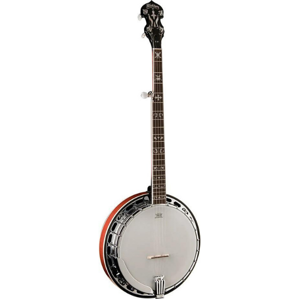 Washburn Guitars Five String Remo Head Banjo Tobacco Sunburst