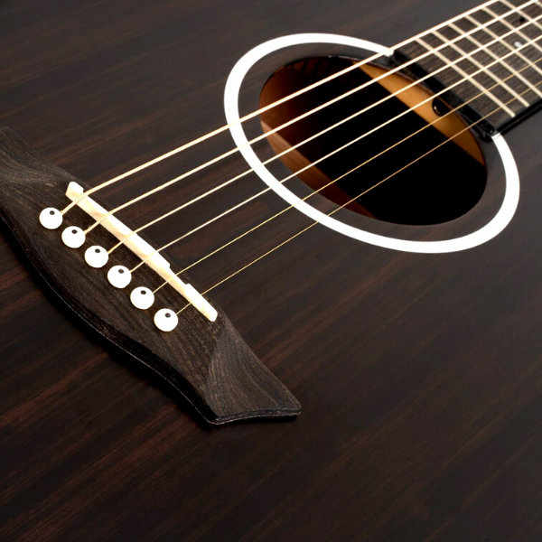 Washburn Traditional Dreadnought Body Acoustic Guitar Deep Forest Ebony D