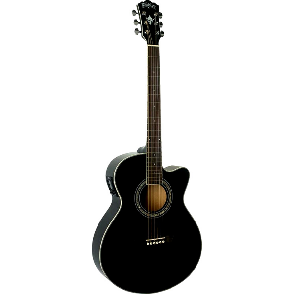 Washburn Guitars 25 1/2" Scale Mini Jumbo Dreadnought Acoustic Electric