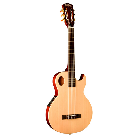Washburn Festival Series Nylon String Cutaway Classical Acoustic Electric Guitar