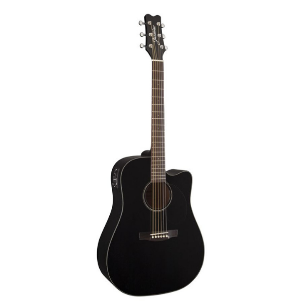 Jasmine Dreadnought Acoustic Guitar Black