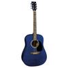J Reynolds Trans Blue Dreadnought Acoustic Guitar