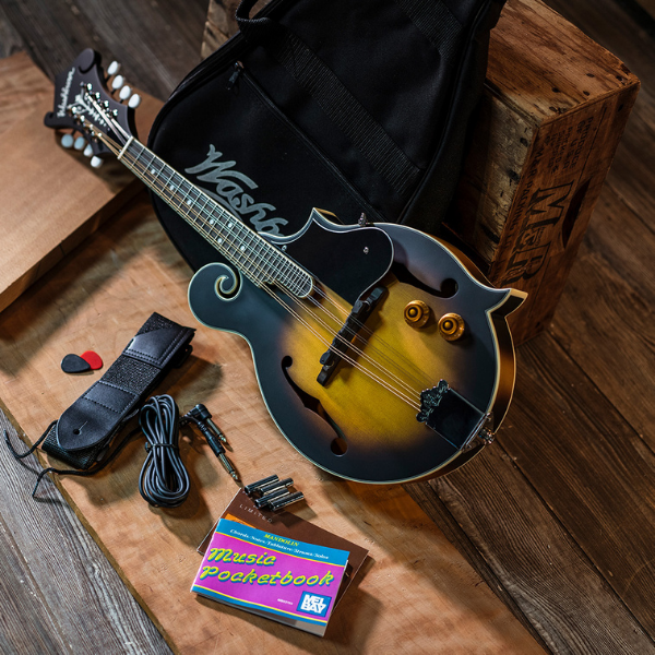 Washburn M3E Pack American Series F-Style Mandolin Pack