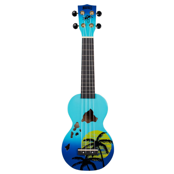 Ukulele - Mahalo Hawaii Soprano Ukulele Blue Burst