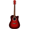 Oscar Schmidt Acoustic Guitar Red Burst