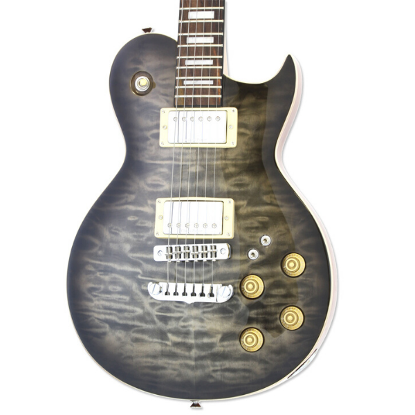 ARIA PRO II ELECTRIC GUITAR SEE THRU BLACK BURST