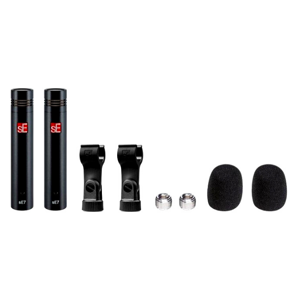 Microphone-SE Electronics Factory Matched Pair of sE7 Microphones with Clips