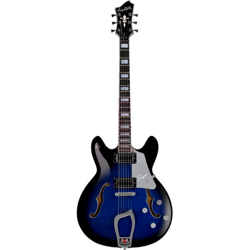Hagstrom Super Viking Semi-Hollow Body Dark Baltic Sea