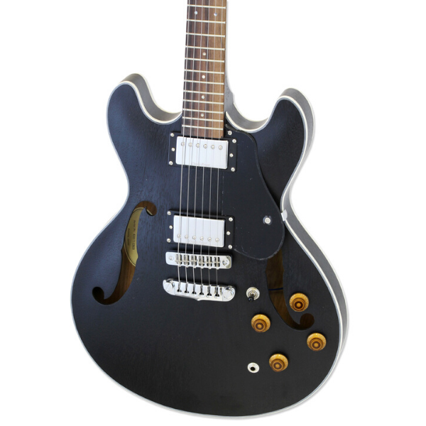 ARIA PRO II ELECTRIC GUITAR STAINED BLACK