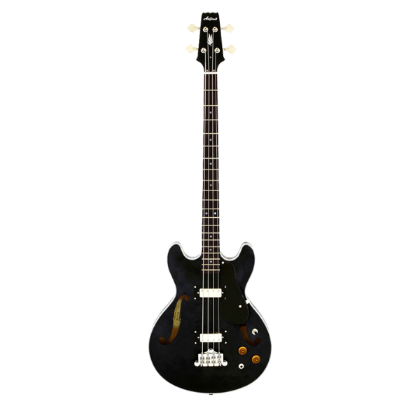 ARIA PRO II HOLLOW BODY ELECTRI BASS STAINED BLACK