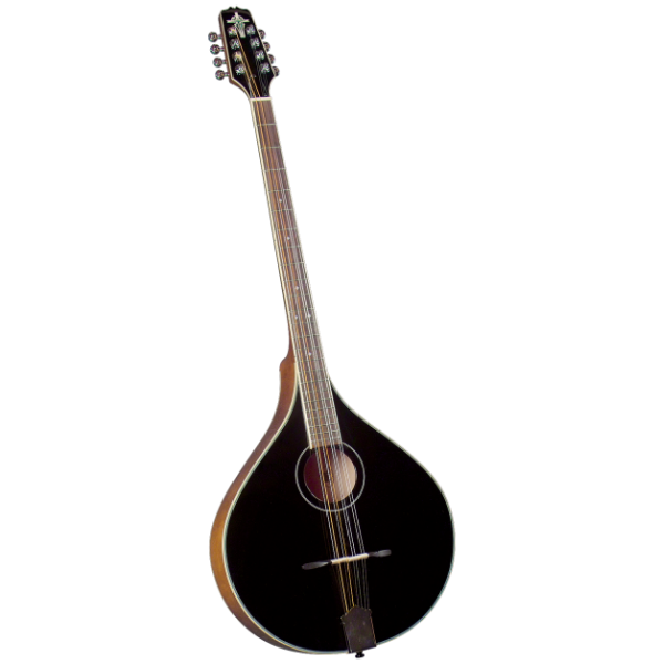 Trinity College TM-375B Standard Irish Bouzouki Black Top