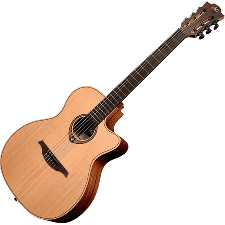 LAG Tramontane NylonSlim Auditorium Cutaway Acoustic-Electric Guitar