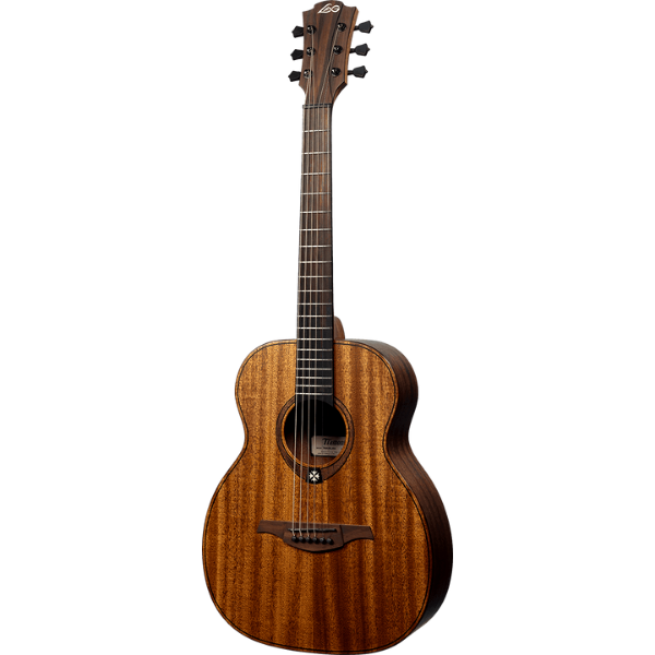 LAG Tramontane Travel Guitar Khaya Acoustic Natural w/Bag