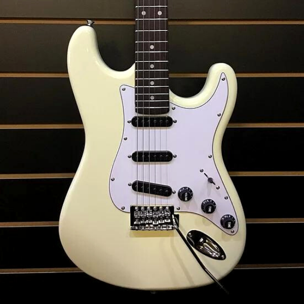 ARIA PRO II ELECTRIC GUITAR VINTAGE WHITE