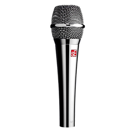 Microphone-SE Electronics Studio-grade Handheld Microphone Supercardioid in Chrome