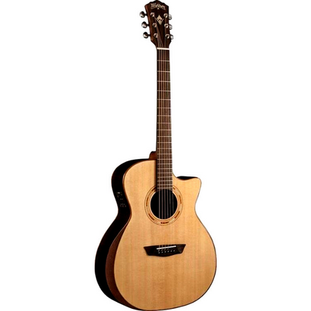 Washburn Guitars Comfort Series Solid Top Acoustic/Electric Grand Auditorium